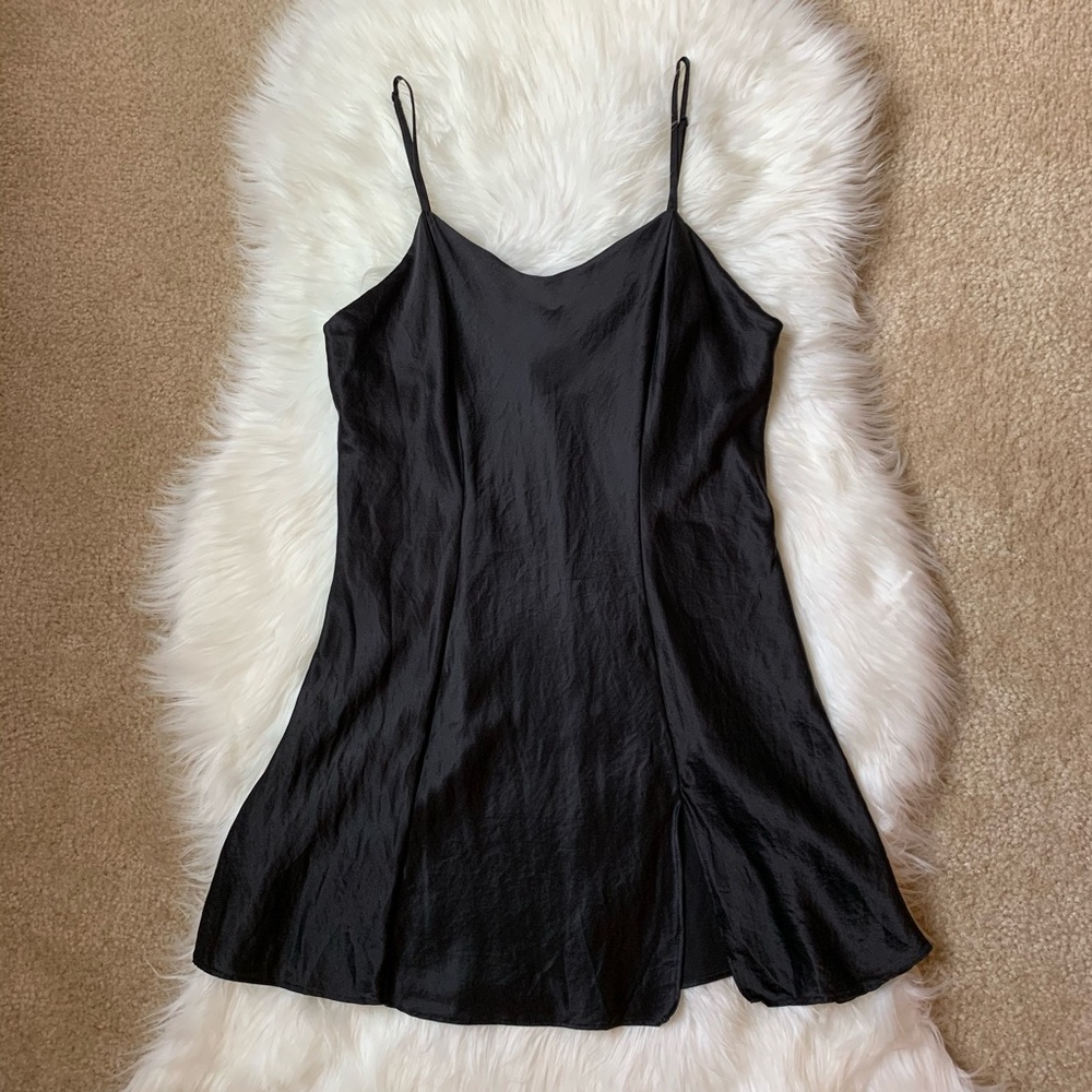 Victorias Secret 100% silk black slip night dress